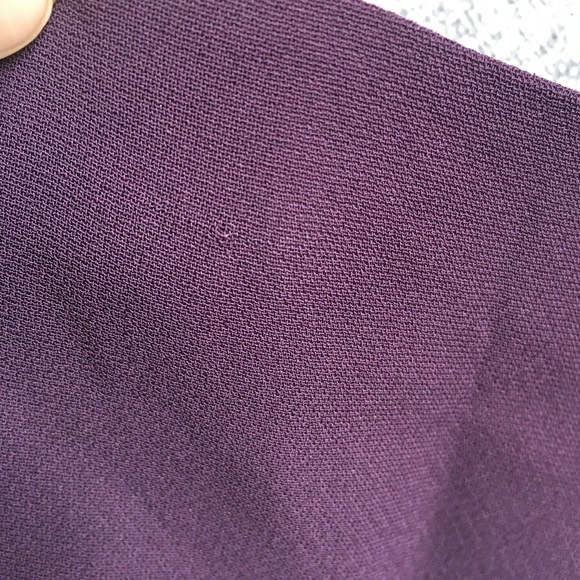 Massimo Dutti Short Sleeve V-Neck Purple Jumpsuit - Picture 10 of 13